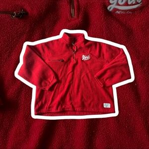 vintage roots york university quarter zip sweater